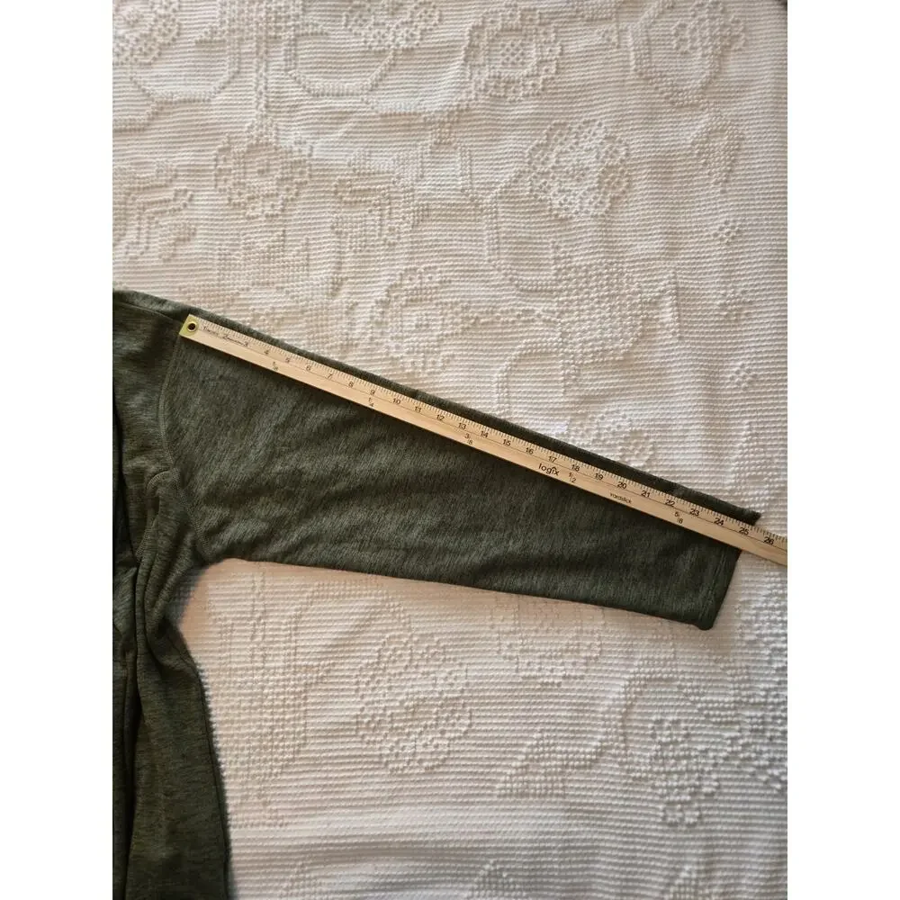North Face Mens XXL Green 1/4 Zip Fleece Pull Over Jacket